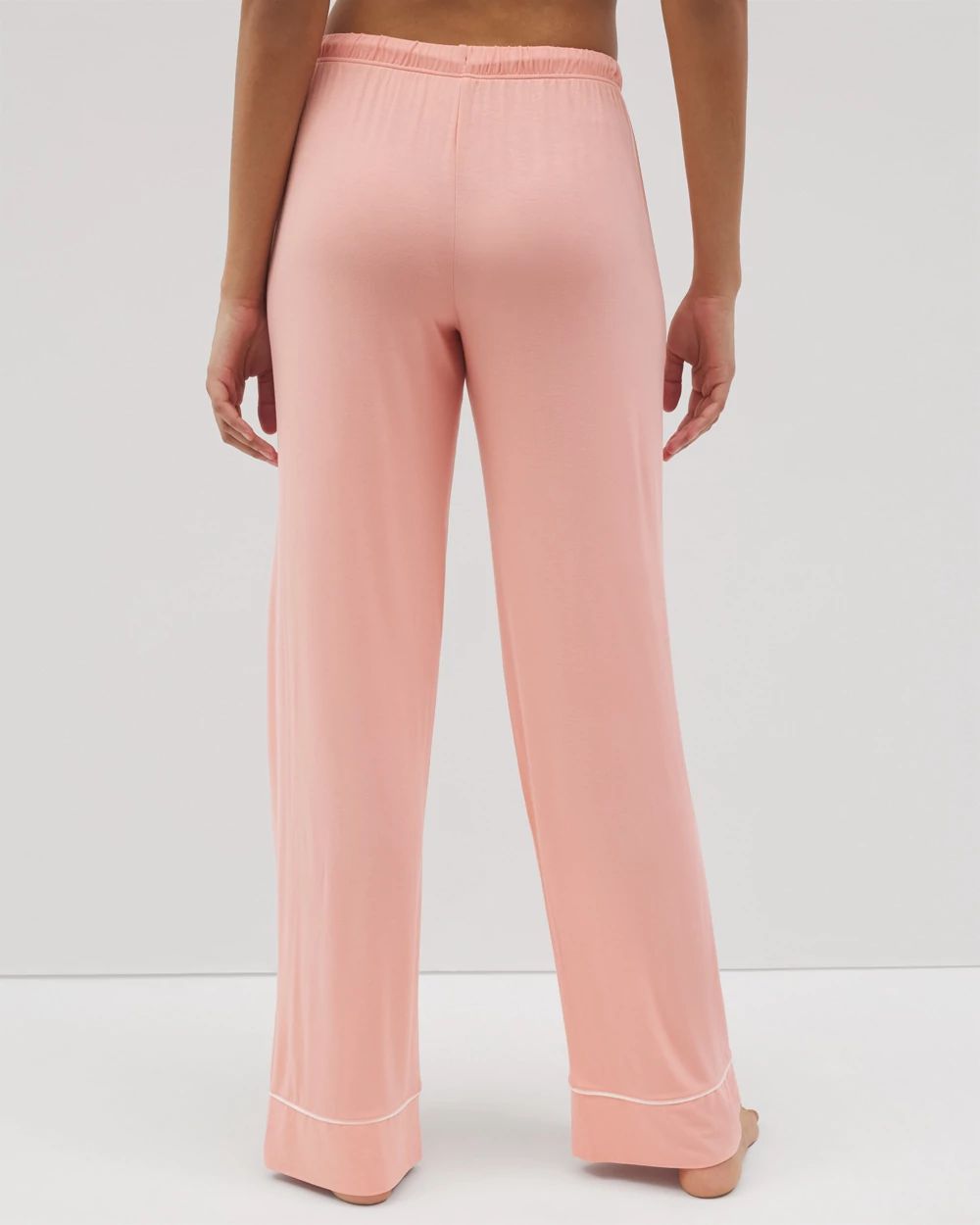 Solid Piped Pajama Pants | Soma